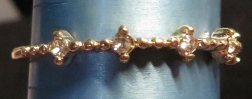 Anello fascia con perline - a,