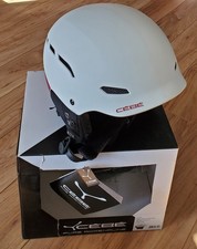 Casco da neve Cebe - Crepuscolo 56-58 (M) bianco opaco bordeaux nuovo con etichette e scatola