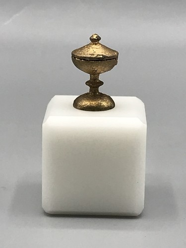 Antica piccola coppa legno oro