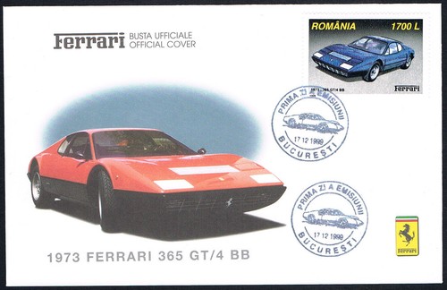 Ferrari busta ufficiale 1973 - busta,