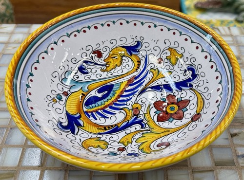 Deruta pottery bowl - pottery,
