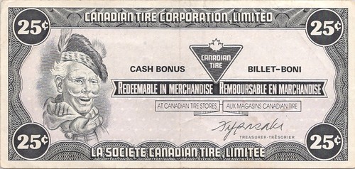 Canadian tire cent cash - canadian,