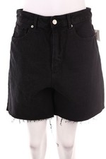 Stradivarius Shorts Jeansshorts Used Look XL Schwarz