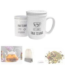 Tazza tisaniera coperchio