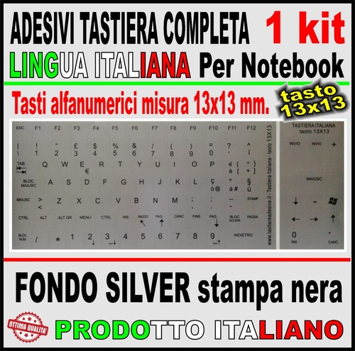 Adesivi tastiera italiana - adesivi,