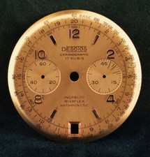 Desotos Cronografo Quadrante 34 mm Landeron 187