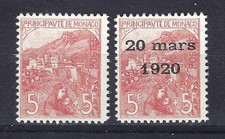 Monaco 1919 e 1920 coppia di