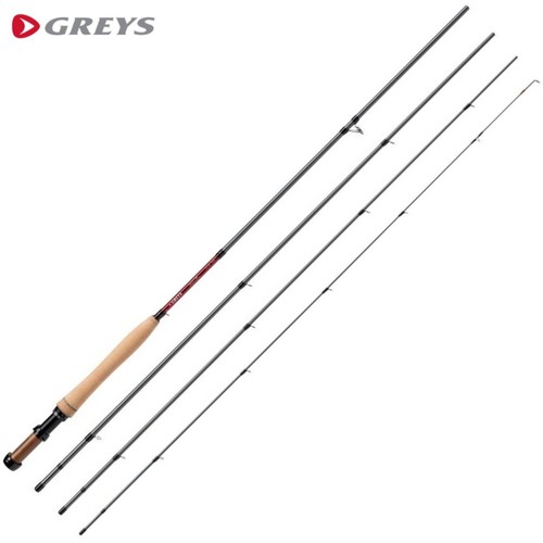 Canna pesca mosca grigio - pesca,