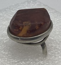 Anello ambra vintage - anello,