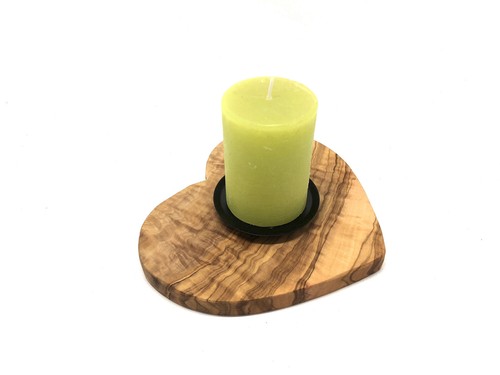 Portacandele cuore legno di - cuore,