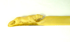 VECCHIO TAGLIACARTE SETTER CANE DA CACCIA APRI BUSTA CACCIATORE CELLULOIDE