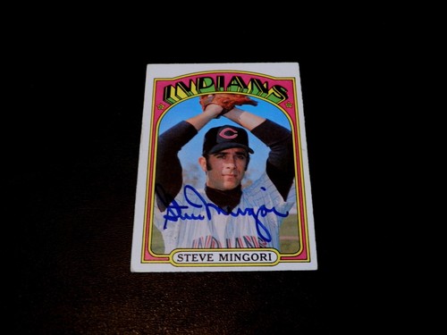 Steve mingori 1972 topps - mingori,