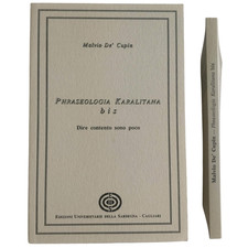 PHRASEOLOGIA KARALITANA 2 DIALETTO SARDO LIBRO NUOVO SARDEGNA RARO DA COLLEZIONE