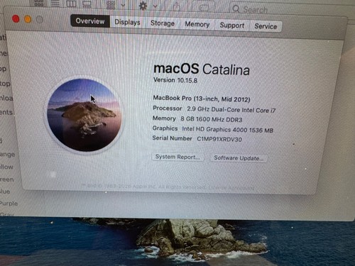Apple macbook pro 2012 - 13",