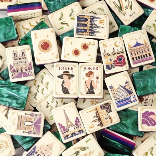 Set mahjong americano parigi - set,