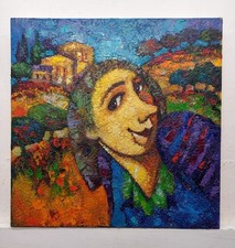 2 Quadri Dipinto Paesaggio Figura Olio Idea Regalo Carlo De Lorenzo 