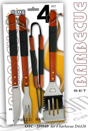 Attrezzi barbecue set 4 - set, da