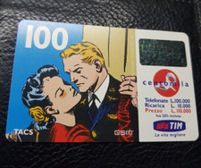 Scheda per Ricarica Telefonica Tim 100 Centomila Lire Fumetti da Collezione