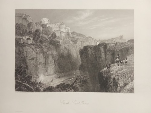 Antica incisione civita - incisione,
