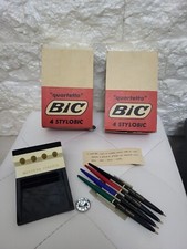 BIC Anni 70 Unico  penne stiloforo sfera corpi allungati ROSSO NERO BLU VERDE 