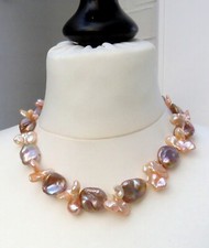 Keshi Coin perle collier perle