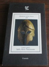 LIRICI GRECI. SAFFO, ALCEO