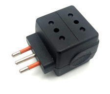 MULTIPRESA BTICINO ART. 3608 250V MAX 1500W NERO 4 POSTAZIONI