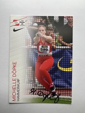 Autografo MICHELLE DÖPKE-Hammer Thrower GERMANIA-Bayer Leverkusen-firmato-AK
