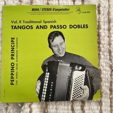 LP Peppino Principe Tangos Passo Dobles IRS 1024 Accordion Spanish Vol II