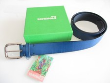 belt men blue capri genuine