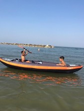 Kayak canoa Itwit 2 posti gonfiabile completo di pagaie e kit gonfiaggio manuale