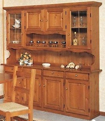 Credenza cristalliera rustica - cristalliera,