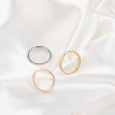  2 Pcs Men and Women Gift Anelli Coppia Acciaio Inox Lovers Rings