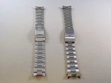 Cinturino in acciaio Inox tipo Rolex Oyster ansa curva larghezza 20,22 mm