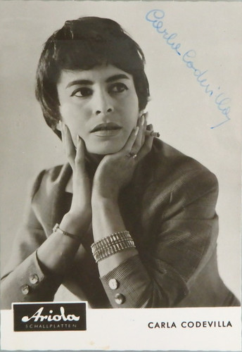 Autografo cantante tedesca