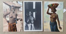 RISQUE NUDO ETNICO AFRICA-LOTTO 3 CARTOLINE-D11-178