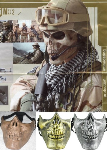 Maschera tactical half skull - half,
