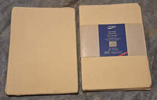 Meradiso Lenzuolo con angoli in flanella misura singola (100 x 200 mm) beige 100% cotone