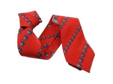 CRAVATTA rossa crep di seta