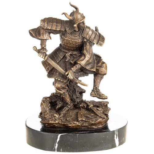 Scultura bronzo samurai - scultura,