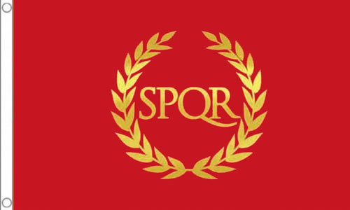 Roman empire flag 3 spqr - roman, x