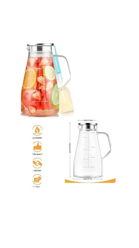 Caraffa vetro con - in,