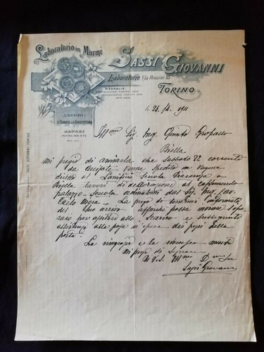 Carta intestata torino sassi - torino,