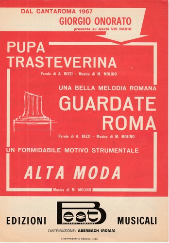 Spartito giorgio onorato pupa - spartito,