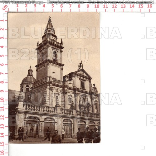 B2326 ragusa citta 1954 chiesa - citta,
