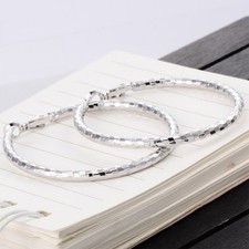  1 paio orecchini donne zircone semplice elegante grande cerchio orecchini ad