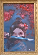 Dipinto olio originale Shinobi