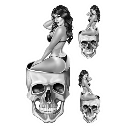 Set adesivi pin babe con - adesivi,
