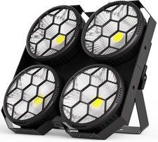 Starlitflow 4x 100W COB Luci per Palco Bianco Freddo/Caldo Illuminazione Blinder