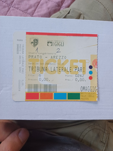 Biglietto calcio prato arezzo - calcio,